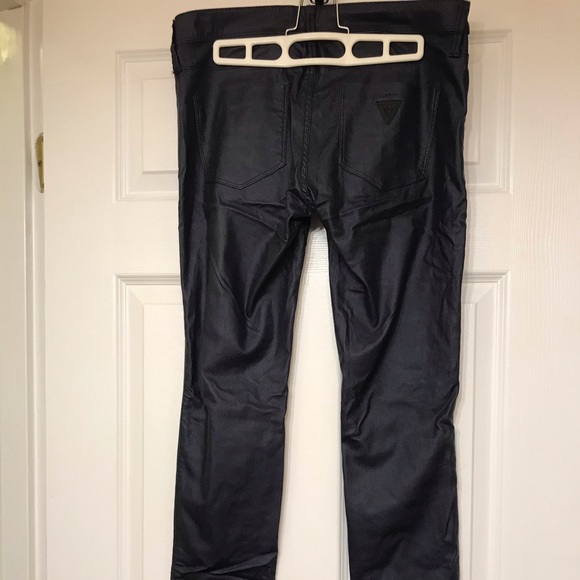 Purple OR red pleather jeans/jeggings - Picture 3 of 9